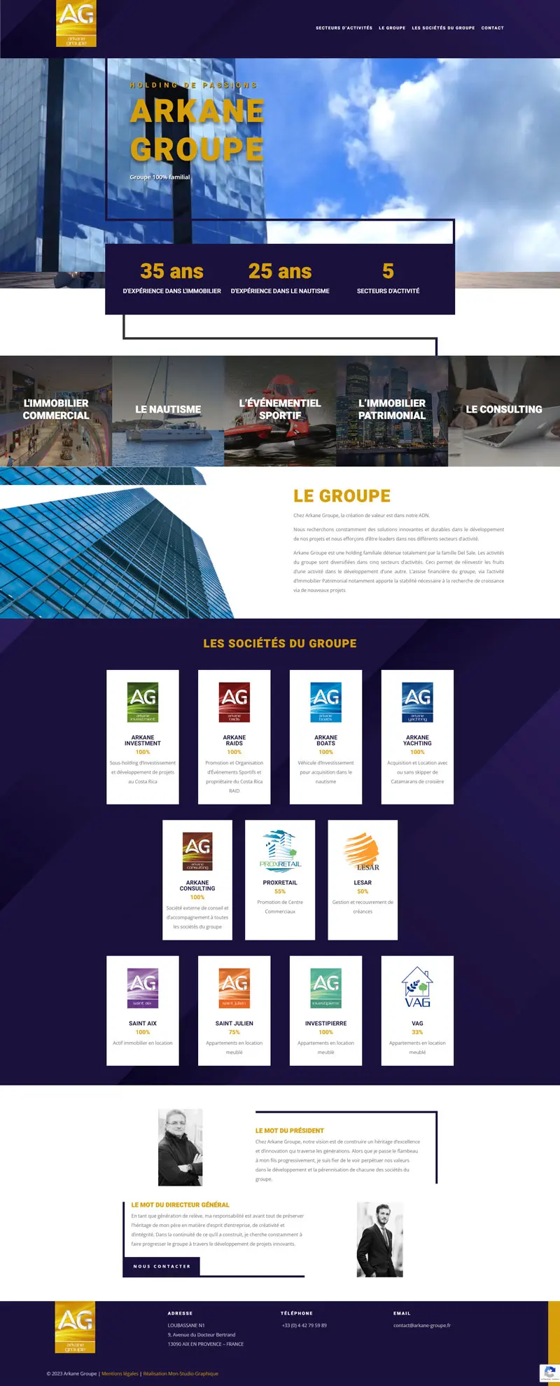 arkane-groupe Site Arkane Groupe
