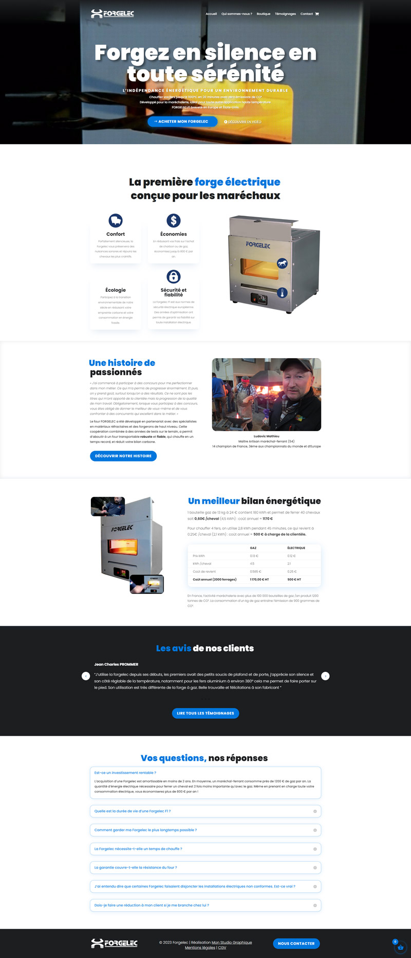 forgelec-site-web Site complet Forgelec