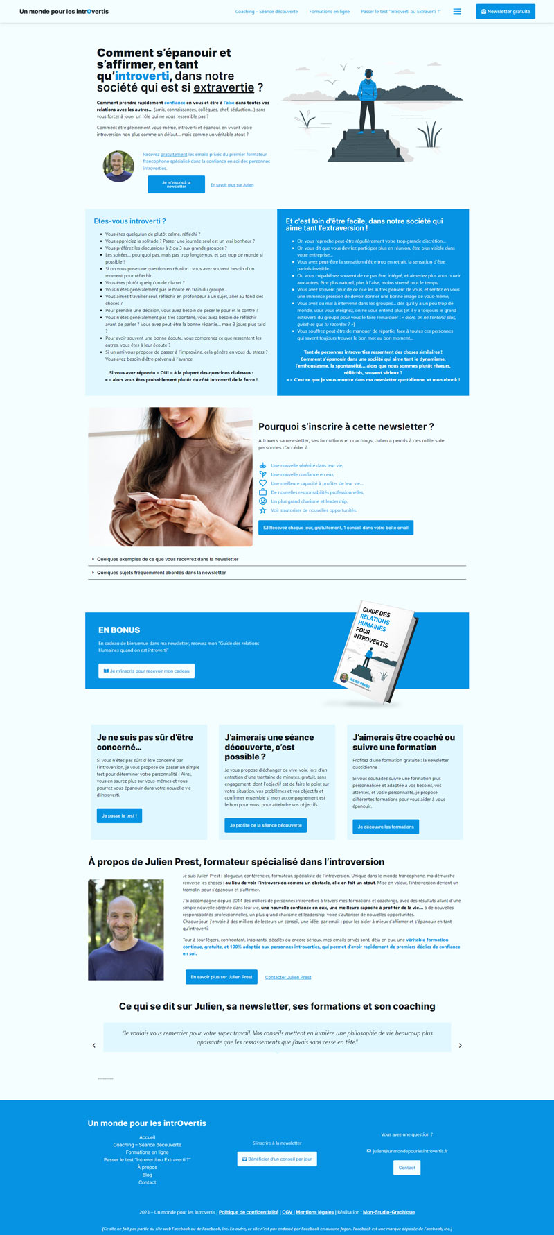 unmondepourlesintrovertis-site Visuel du site Un monde pour les introvertis