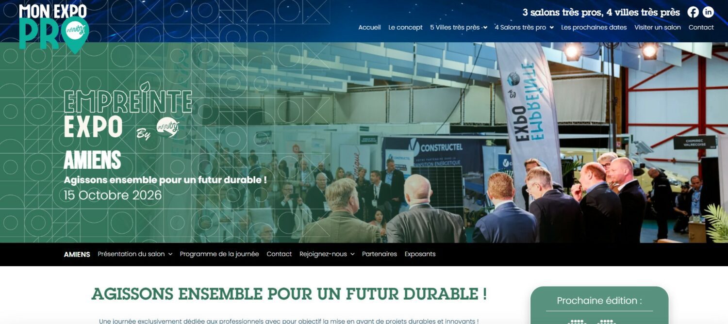 Retrouvez EAU-LINK à Empreinte Expo Amiens le 15 octobre 2026